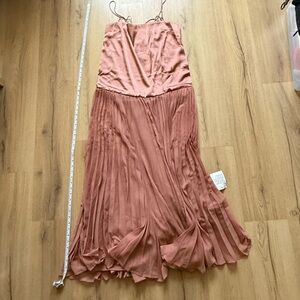 ASOS Elegant Pink Pleated Dress